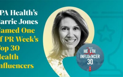 JPA Health’s Carrie Jones named to PRWeek’s health influencer 30