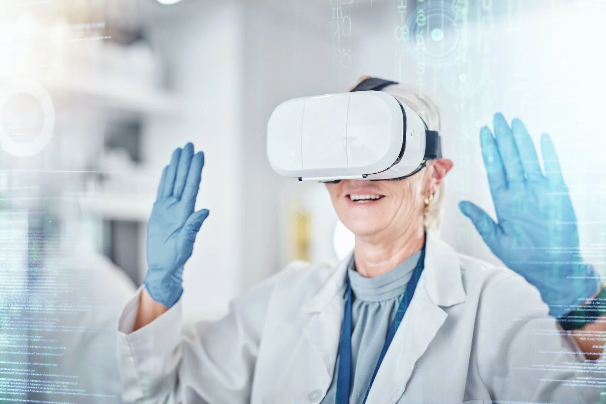 vr-healthcare-and-digital-with-a-doctor-scientist-at-work-in-a-lab-on-research-or-innovation-meta